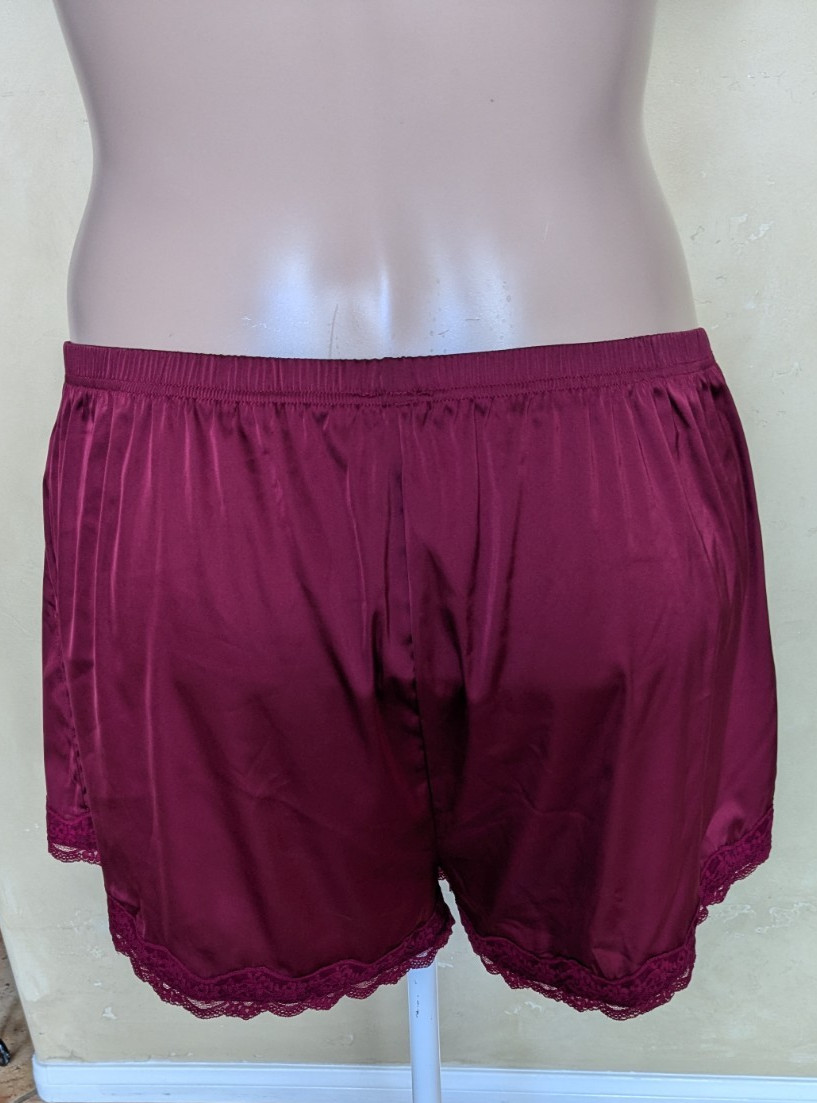 Silky Soft Shiny Lacy Pettipants Bloomers Womens Lingerie Plus Size 26W