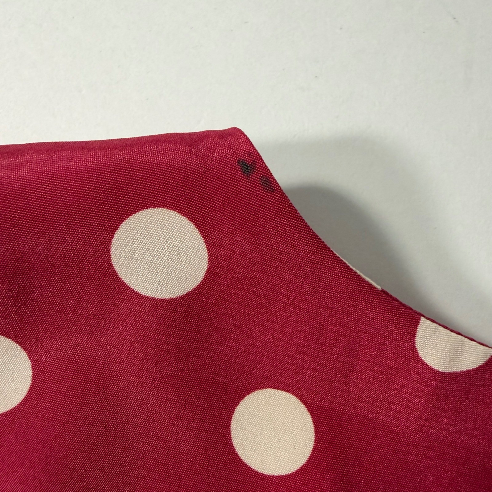 Leslie Fay Vintage Polka Dot Dress and Jacket Set Raspberry Pink Womens 14P