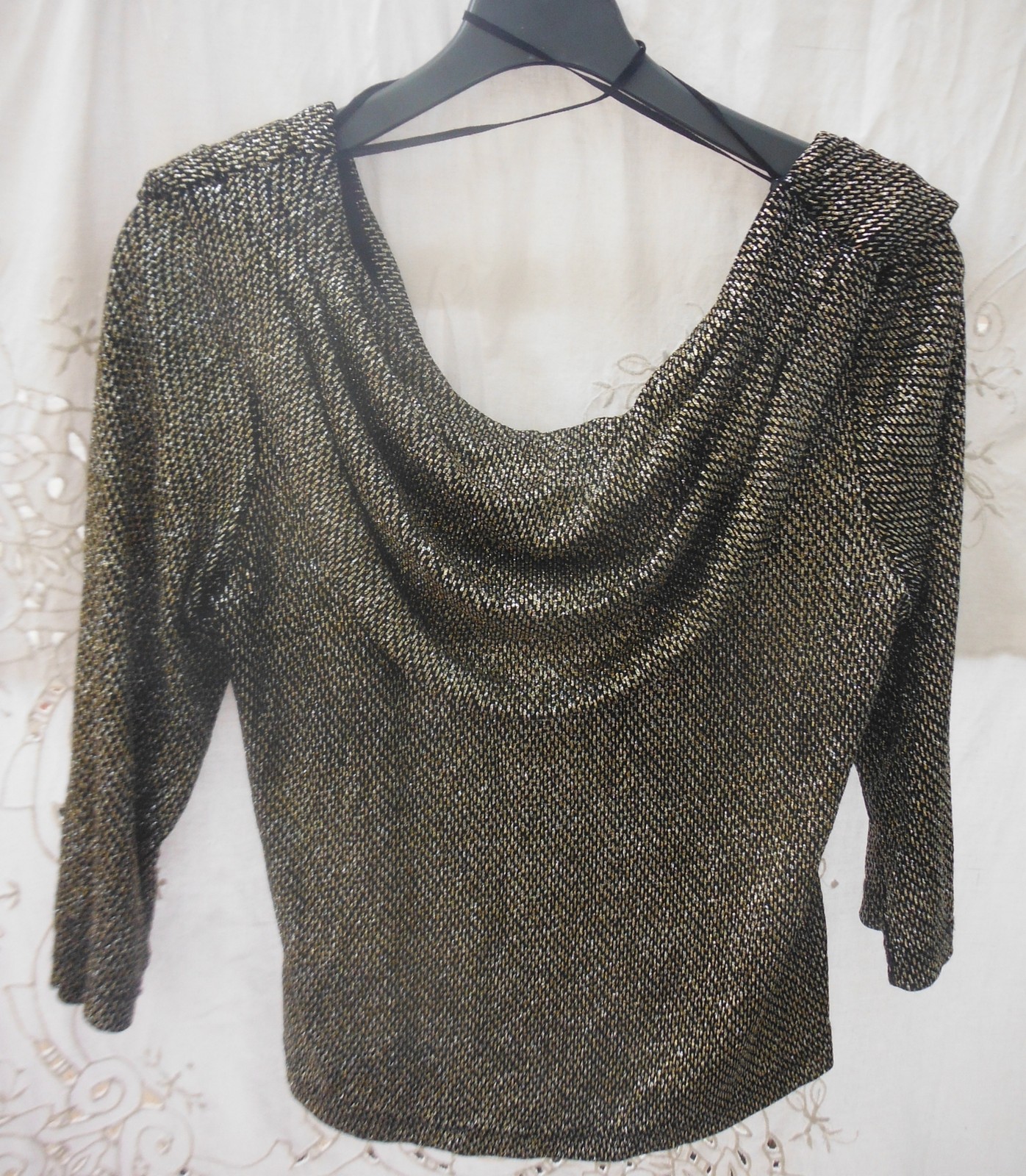 JBS LTD top scoop back Metallic sparkle M viintage 90’s Glam