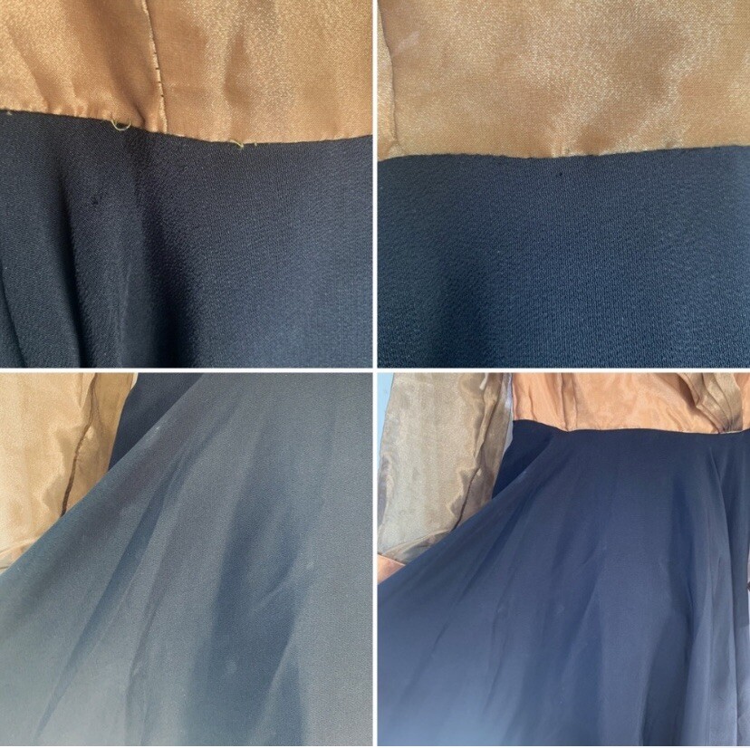 Last call! Vintage 80s Glitter Caramel Party Dress