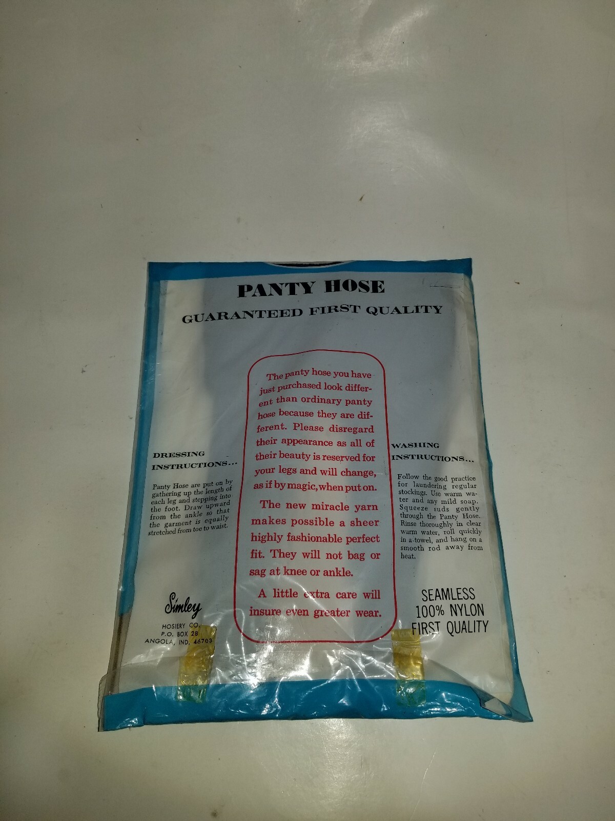 Vintage Simley One Size Fits all Pantyhose