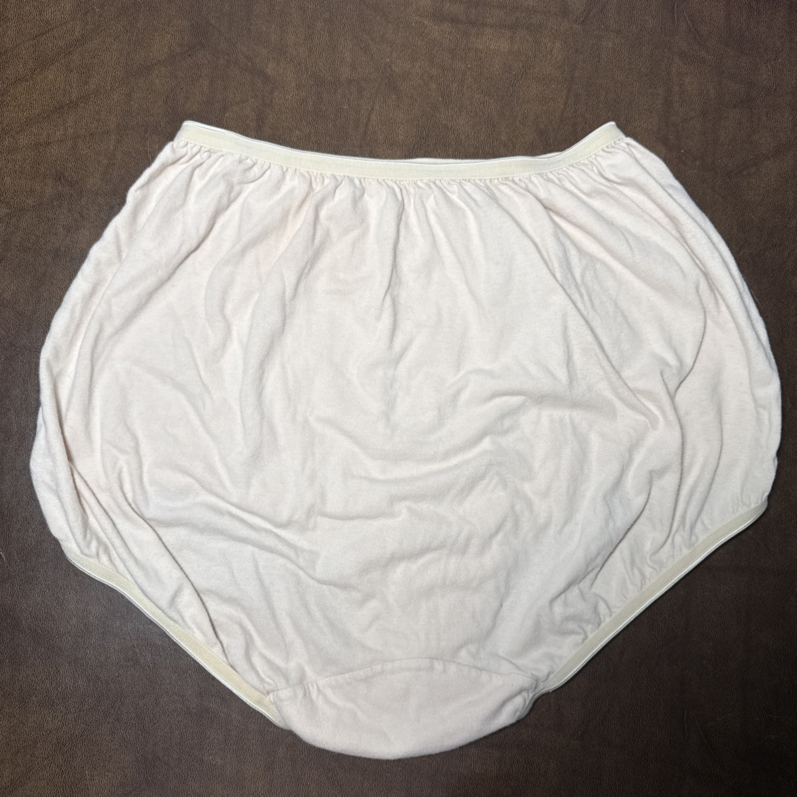Vtg Cotillion 100% Cotton Brief Granny Panties Sz 9 Extra stretchy waist & legs