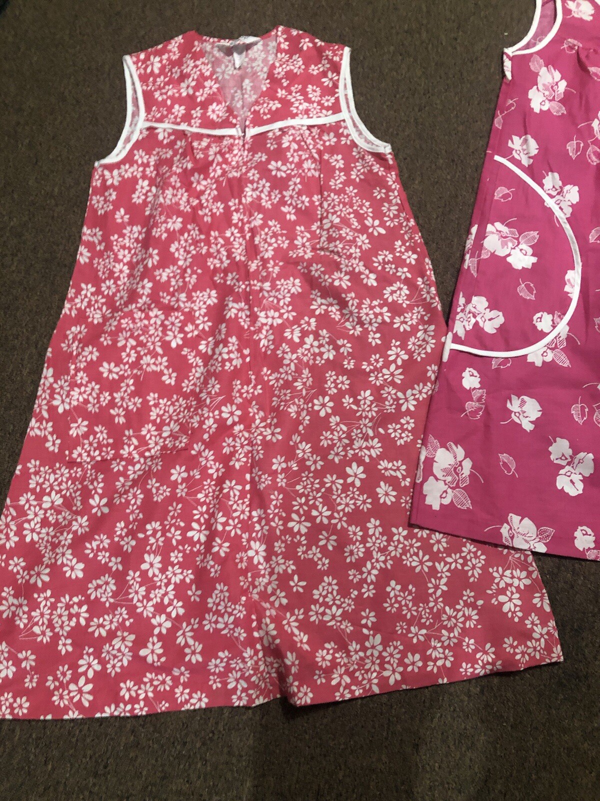 Vintage 1960’s Flower Power Moo Moo Dress Lot Of 2 Made By KOMAR