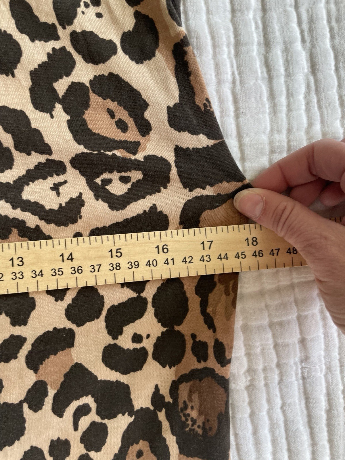 Vintage S M Mini Dress Rare Anne Klein 70s Late 60s Leopard Print Knit Mod VGUC