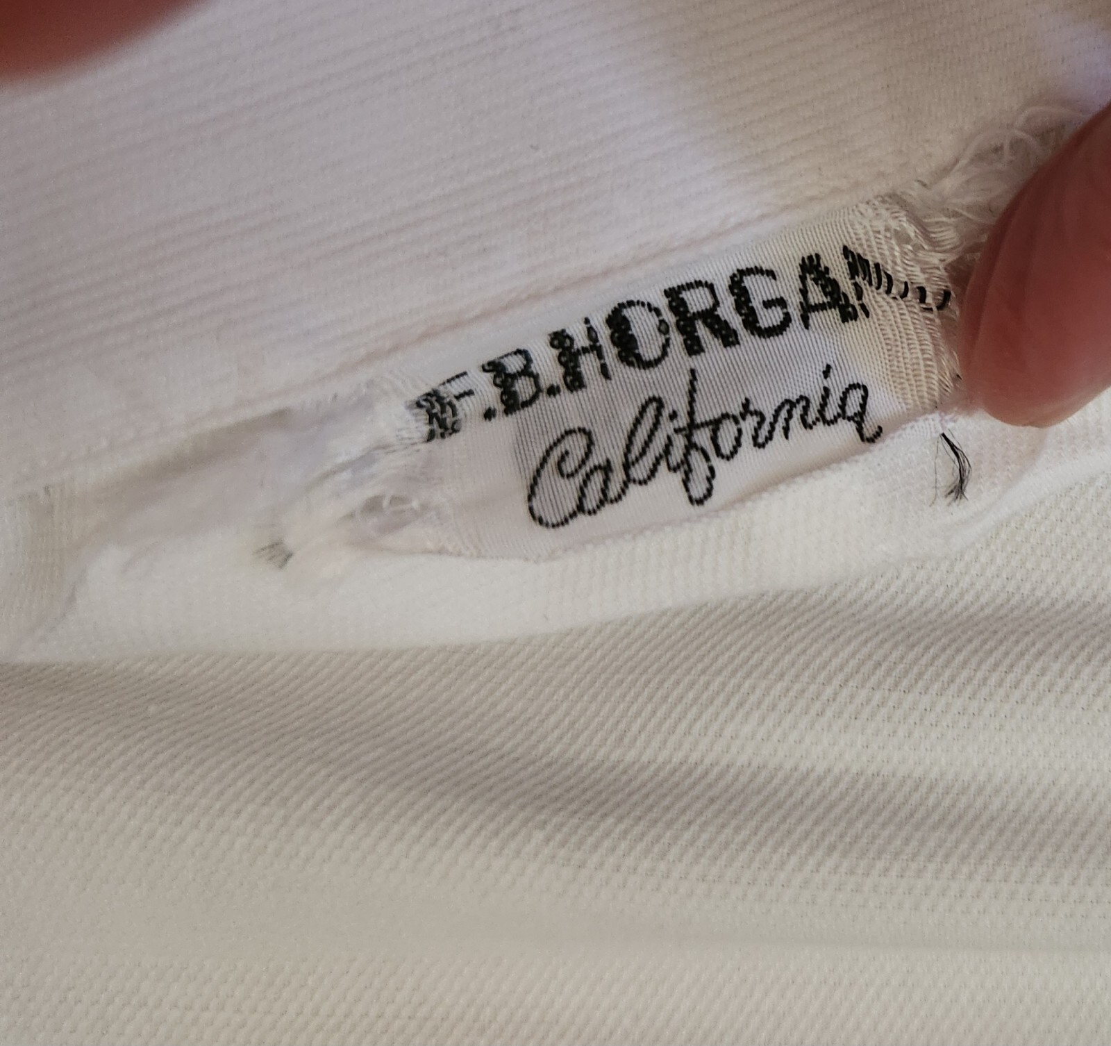 Vintage 1930s Playsuit White Cotton Jumpsuit Romper Beach 30s F.B. Horgan