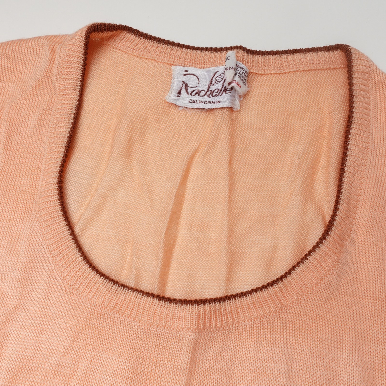Vintage 60s 70s Rochelle California Dog Puppy Sweater Womens Medium Knit Embroid