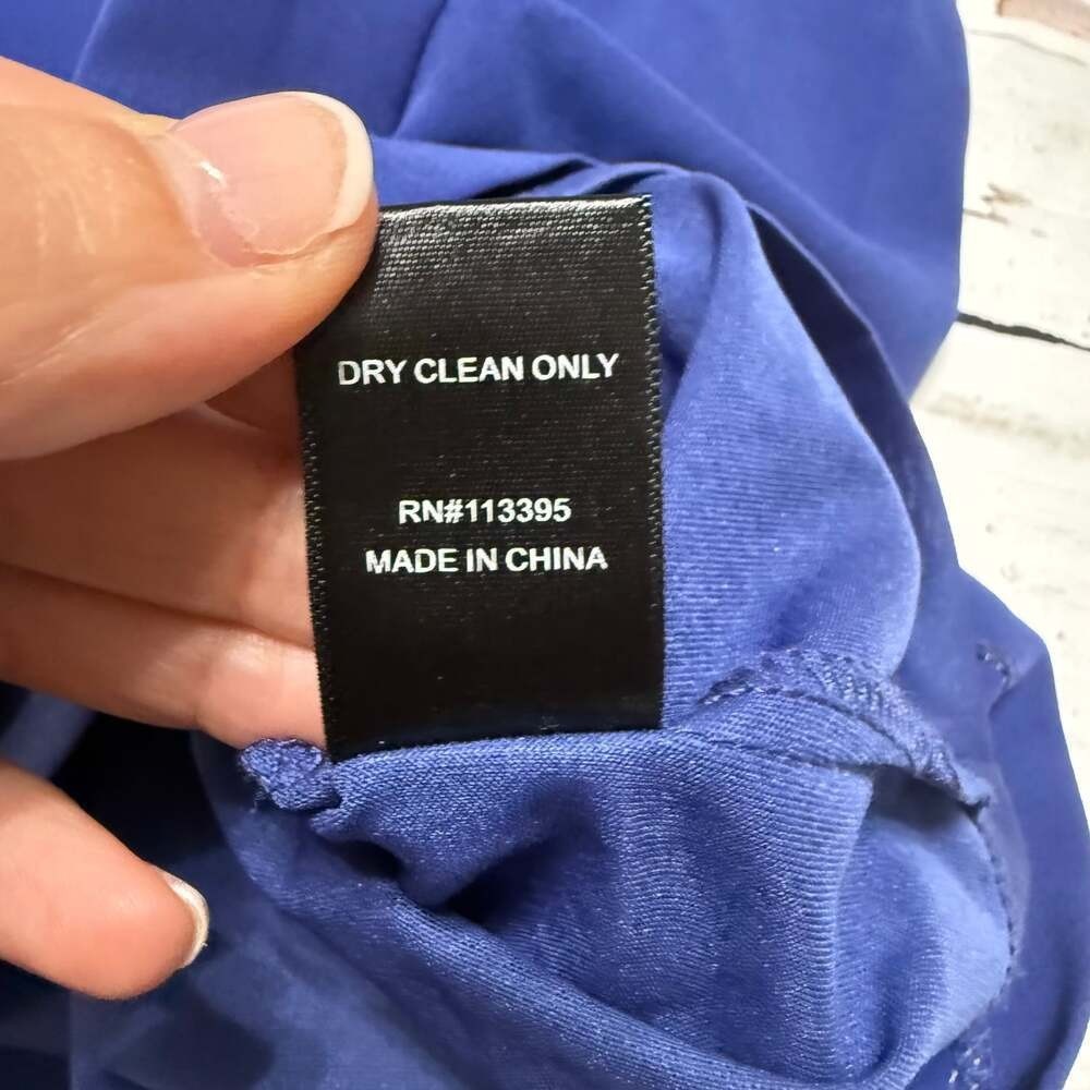 Ark & Co Royal Blue V-Neck Bandage Fit & Flare Dress