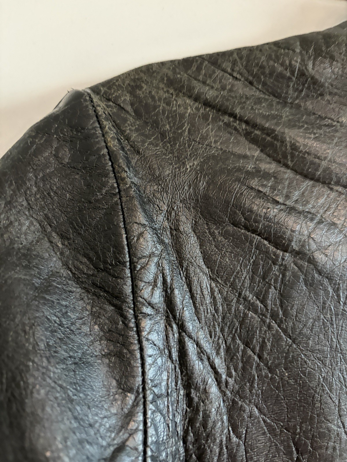 Incredible Vintage Women’s Leather Jacket Brass Hardware 38 Inch Chest