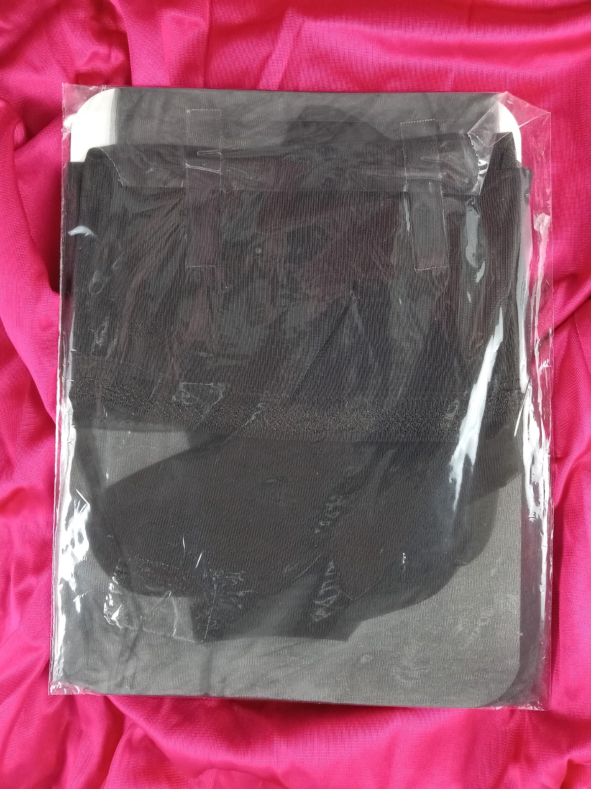 SZ 10 x 37 VTG FLAT KNIT SEXY BLACK RHT GARTER NYLON STOCKINGS NEW IN PACKAGE