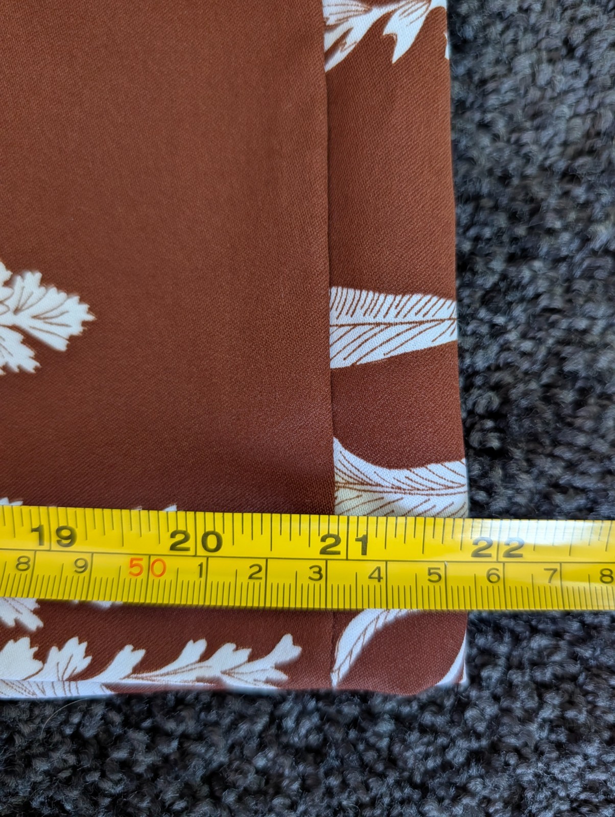 Vintage 70s 80s HAWAII NEI Honolulu Honeymoon Set Brown White Botanical Print 10