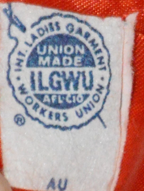 Vintage Red Wool Coat ILGWU Tag Rare AU Label American Union RARE HTF Women 7/8