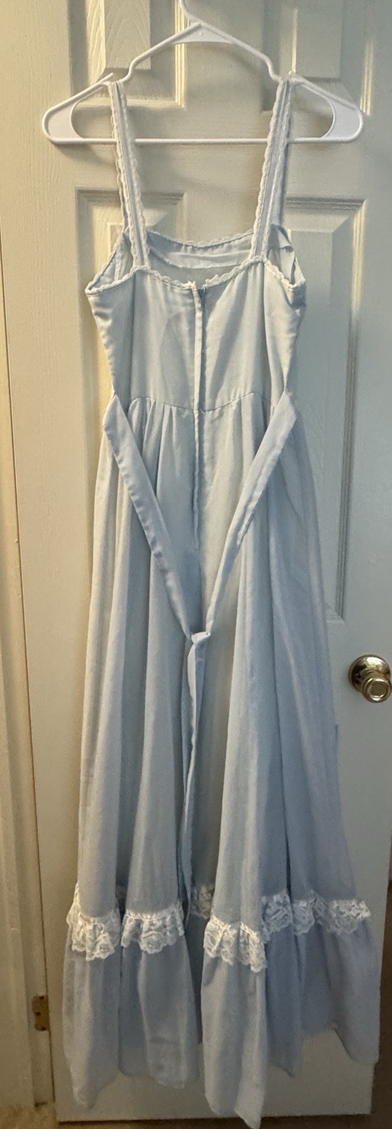 Gunne Sax by Jessica Blue Lace maxi Dress + lace cardigan