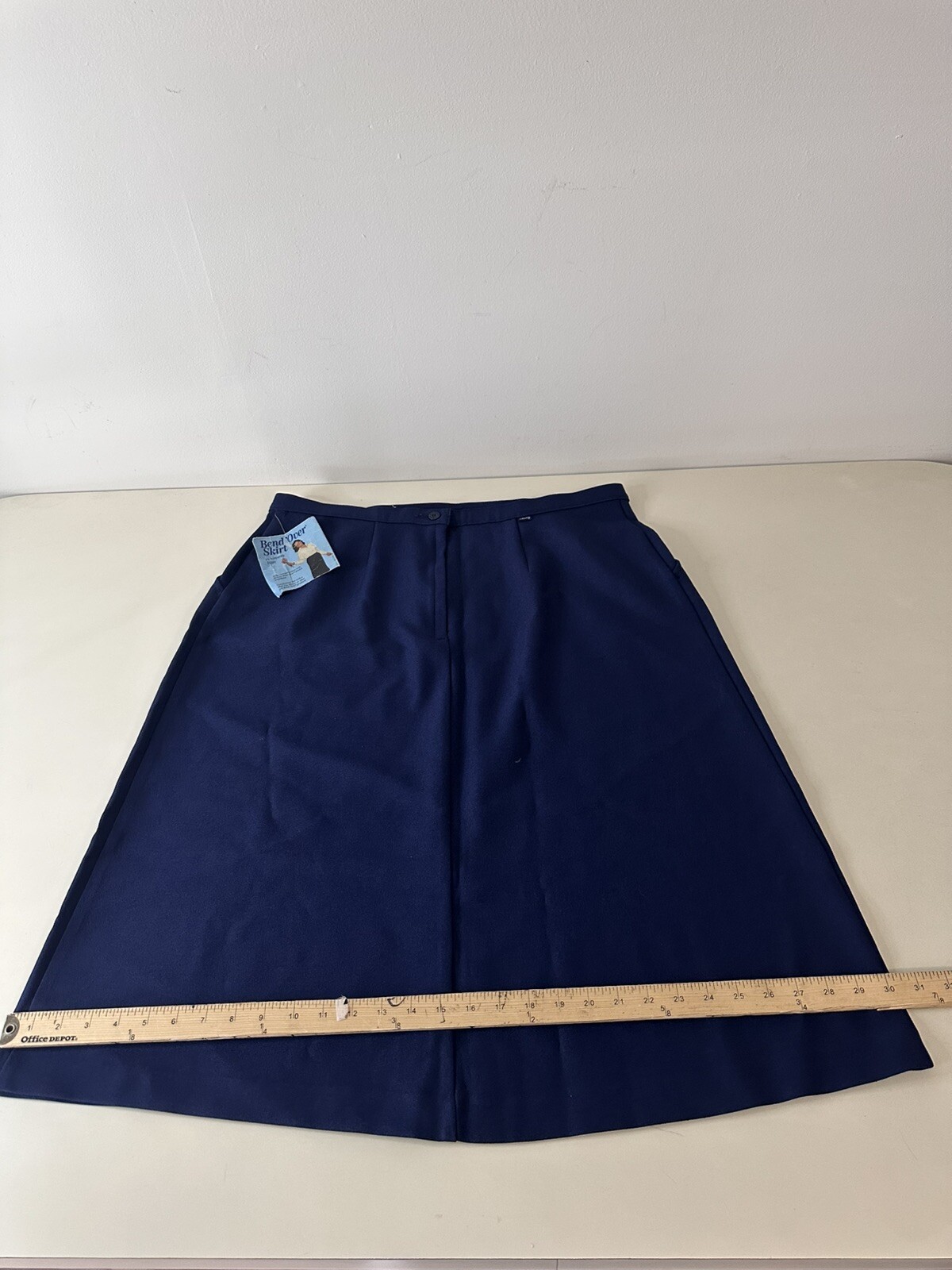 Vintage Levis Bend Over Blue Skirt Size 38 WPL 423 Made In USA