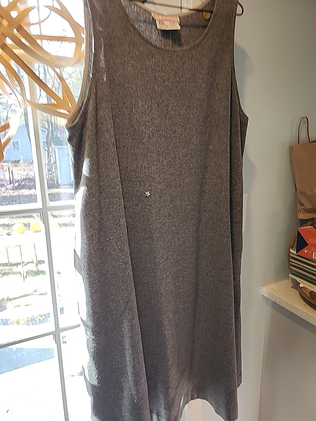 Vintage Aunt Abigails Attic Grey Wool Country Clothes Dress A Line Ren Fair Cos.