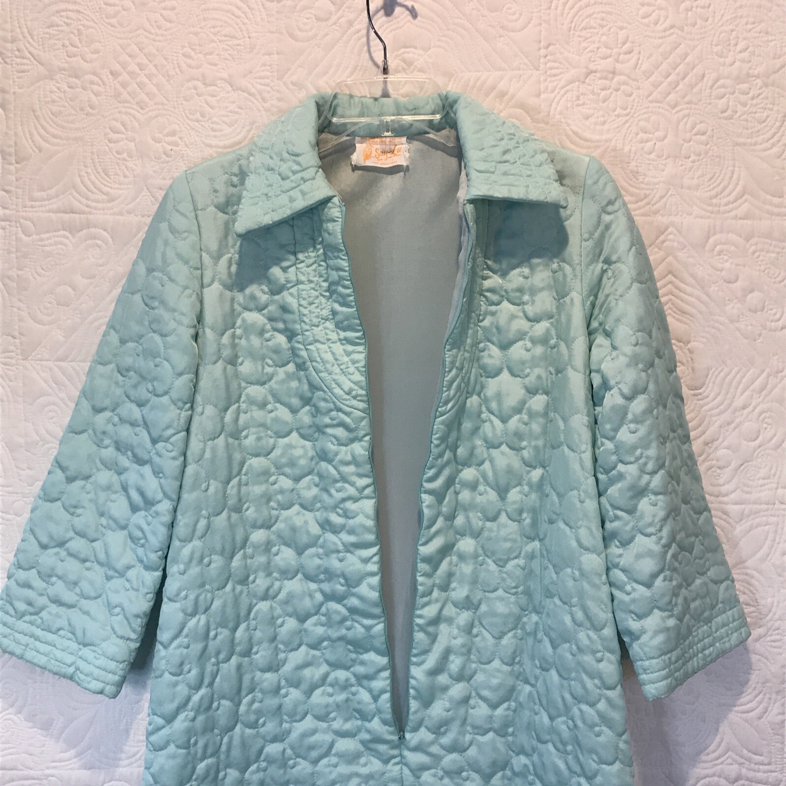 Say-Lu Vintage Quilted Robe M (read description for measurments) vgc maxi