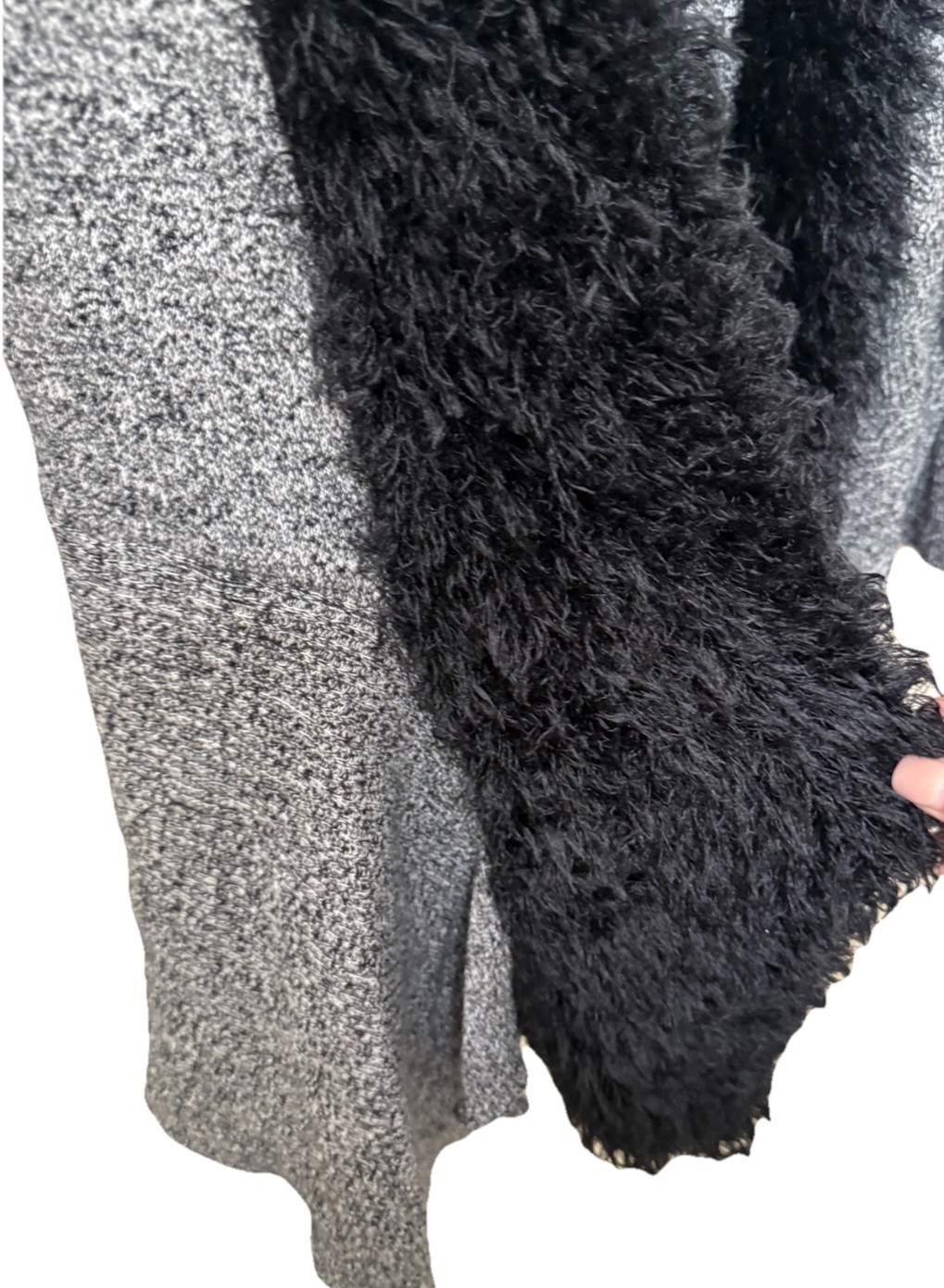 Penny Lane Cardigan Sweater Fur Lined Collar xl glamrock,steampunk,almost famous