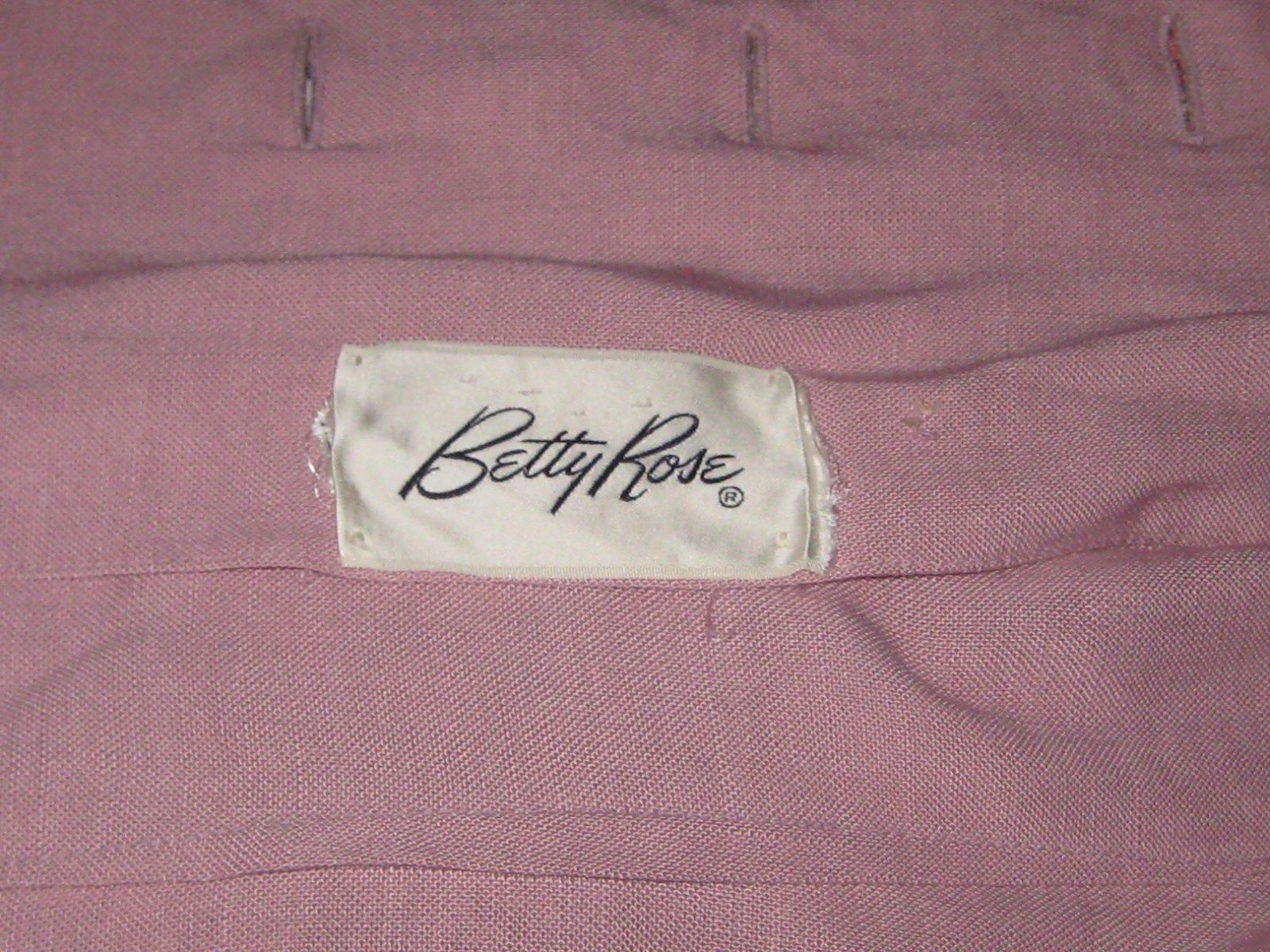 Vintage 1950s Linen Suit Short Sleeve Jacket Dress Skirt Betty Rose Cameo Pink