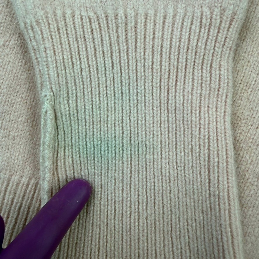 Vintage Norm Thompson Pink 100% Cashmere Crewneck Sweater Made in Scotland 38