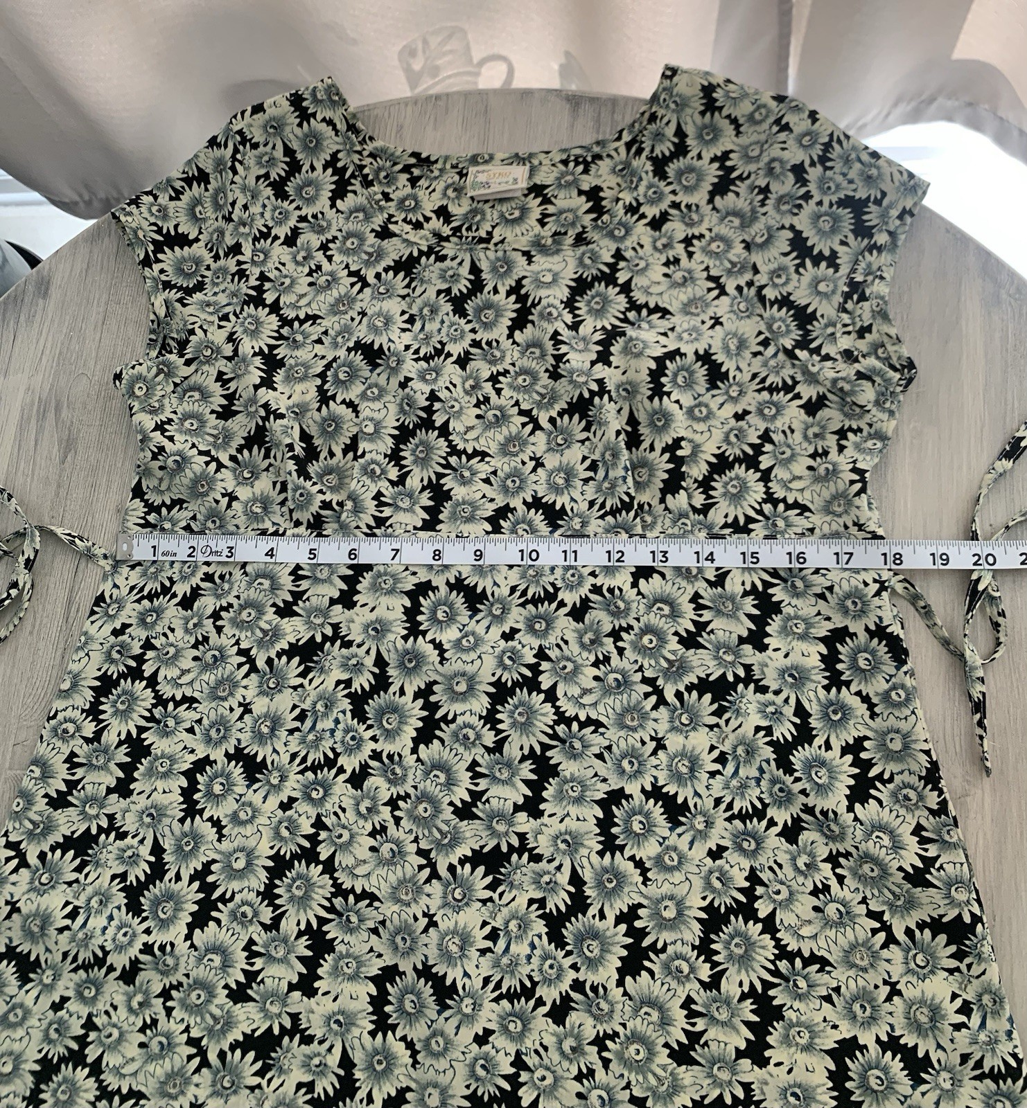 Vintage Syko Dress Women’s Size L Floral Print Midi Cottagecore Babydoll Y2K