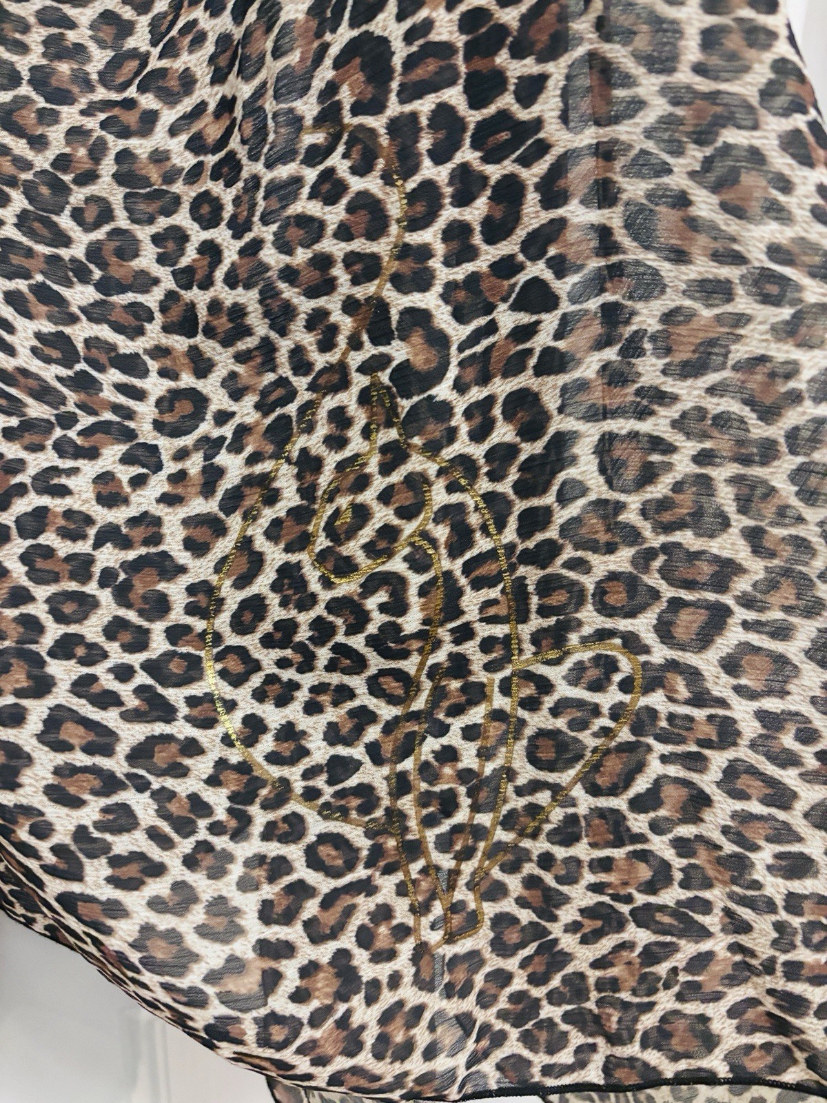 Vintage Original Baby Phat Sheer Leopard Poncho Top – Y2K Made in USA Rare