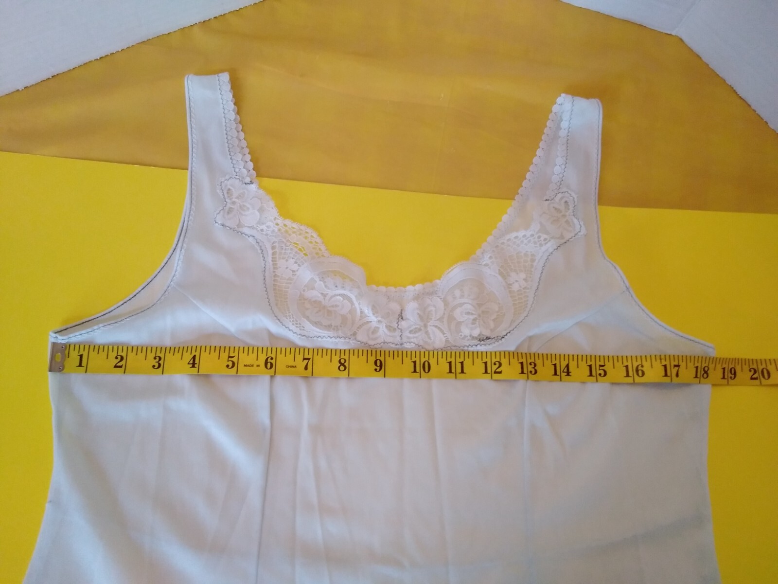 Slip Vintage Full Slip Dress Chemise European SZ L DESIREE Pale Blue w/Lace