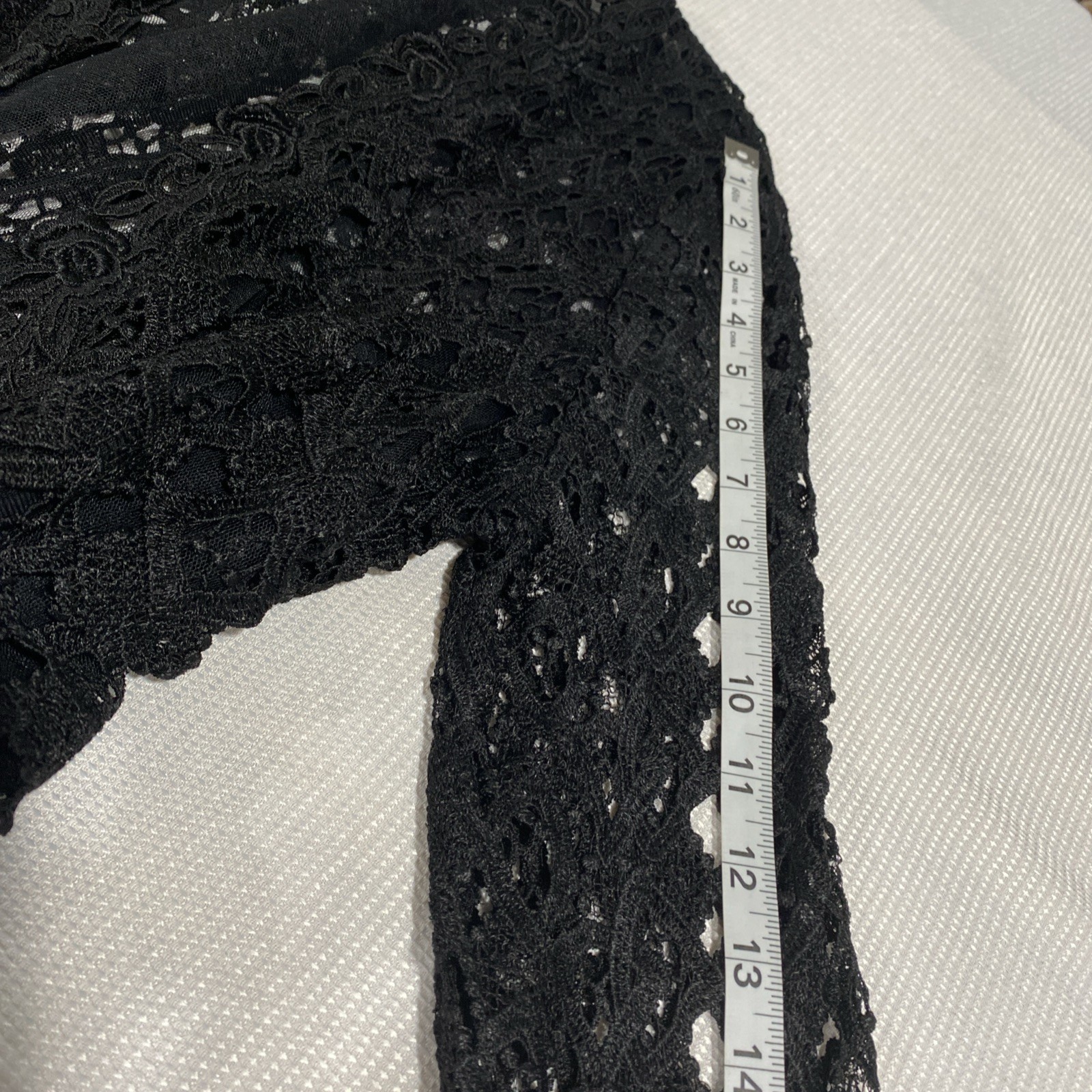Vintage San Andre Black Lace Cropped Jacket No Size Tag See Measurements