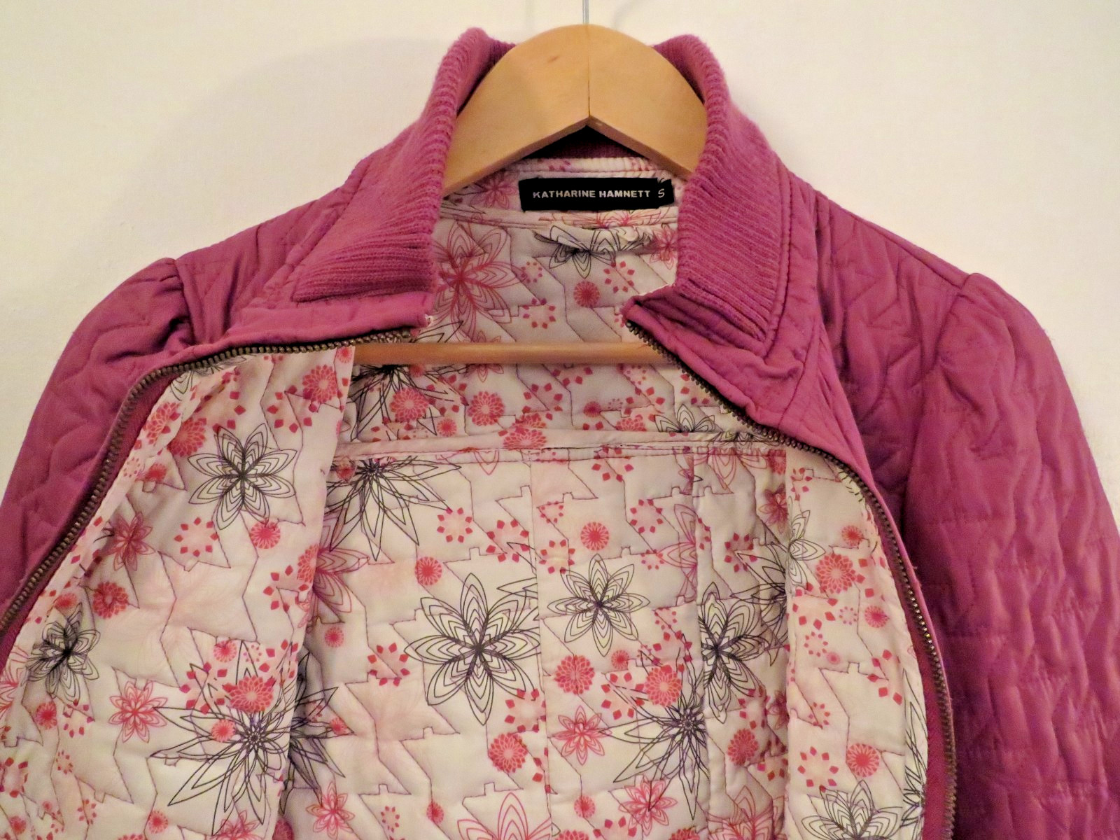 Katharine Hamnett London Vintage 80s Pink Spring Summer Fall Jacket Small Womens
