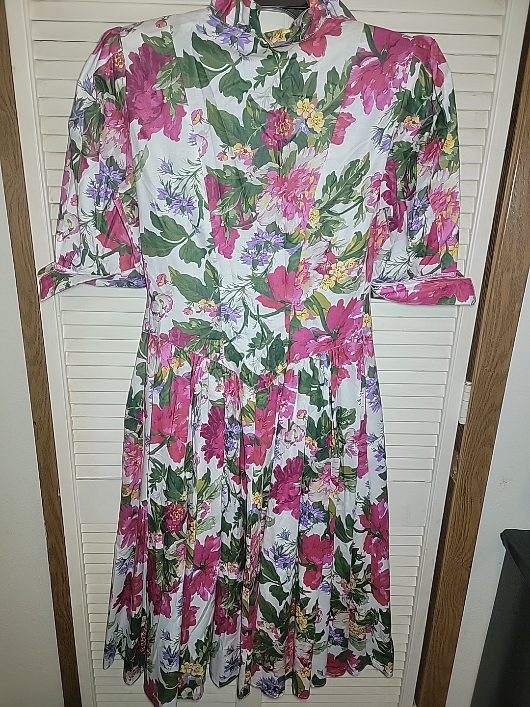 Vintage 80’s Betsey’s Things Summer Party Floral Cottagecore Dress Midi