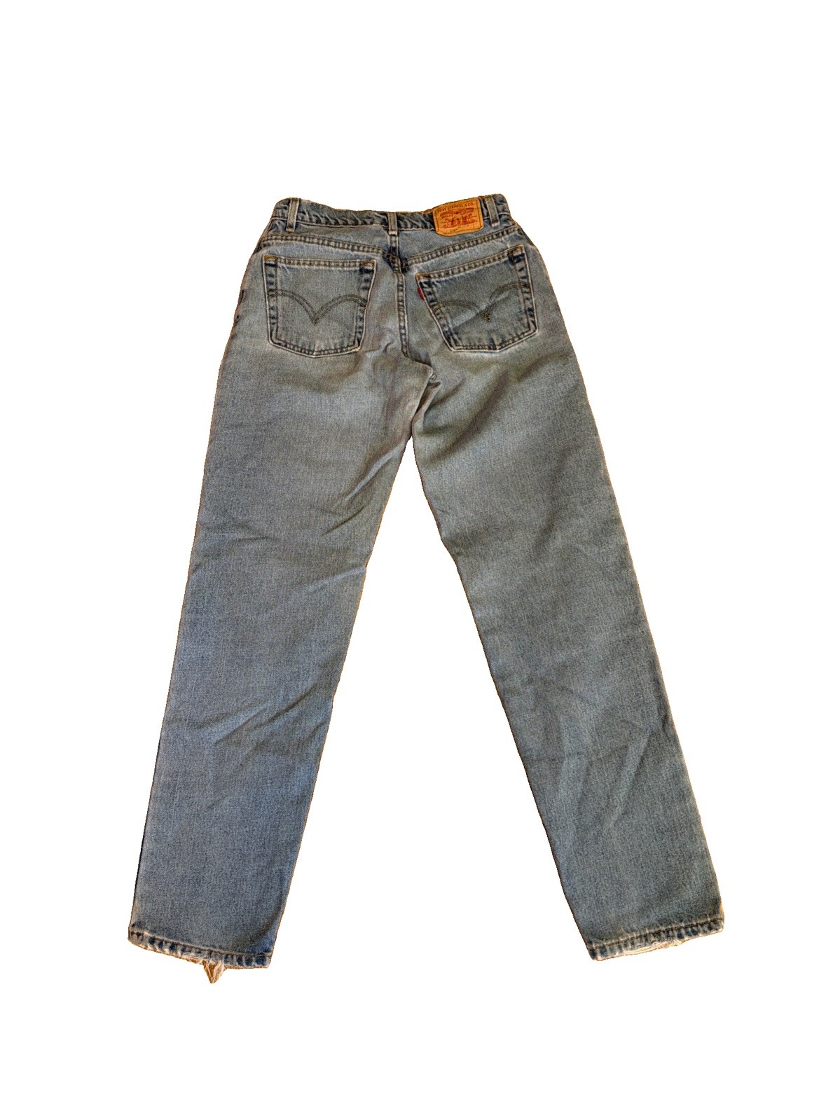 Vintage 2000 Levi’s 550 Women’s Jeans Size 8L Relaxed Tapered Blue Distressed