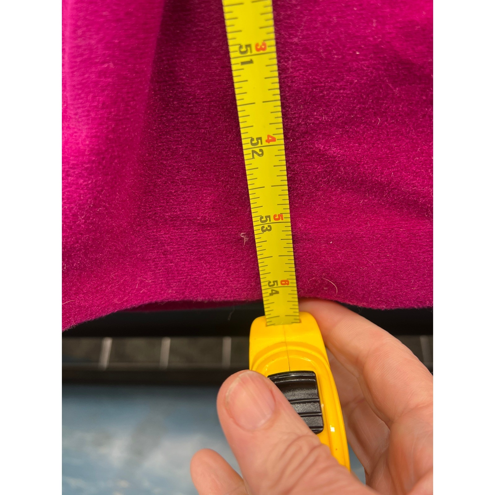 Vintage Vanity Fair Velour Kaftan Robe Magenta Pink Flutter Sleeve Maxi Dress XS