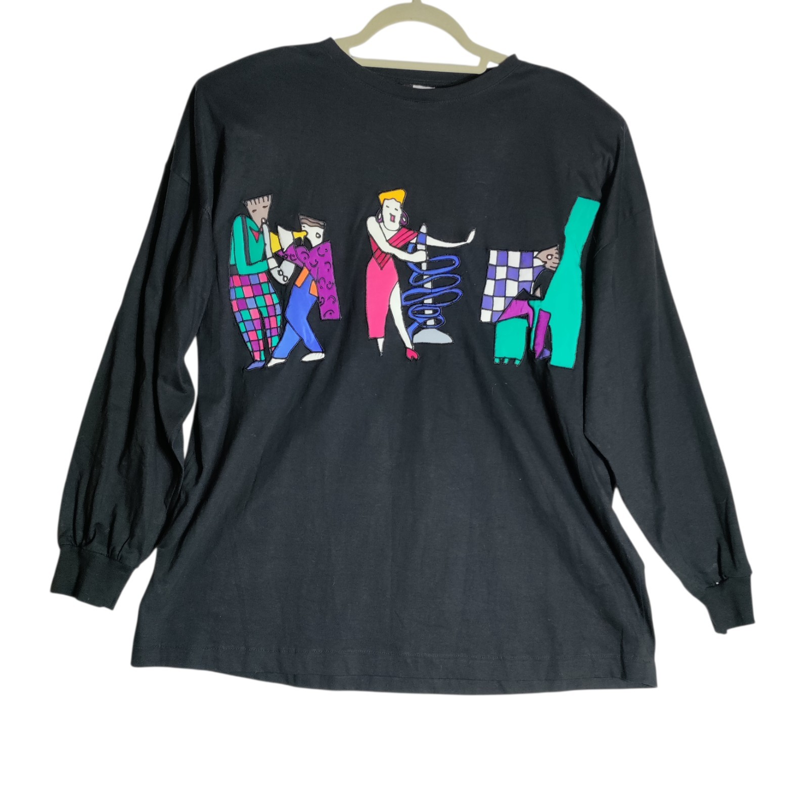 Vintage SilkScapes Jazz Singer Long Sleeve Tee