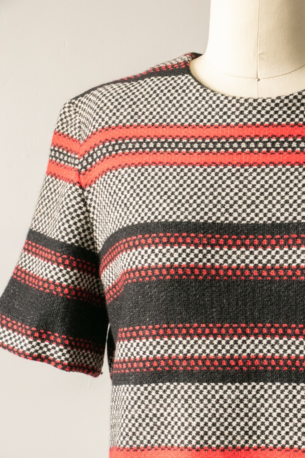 1960s Knit Top Striped Wool J. Tiktiner M