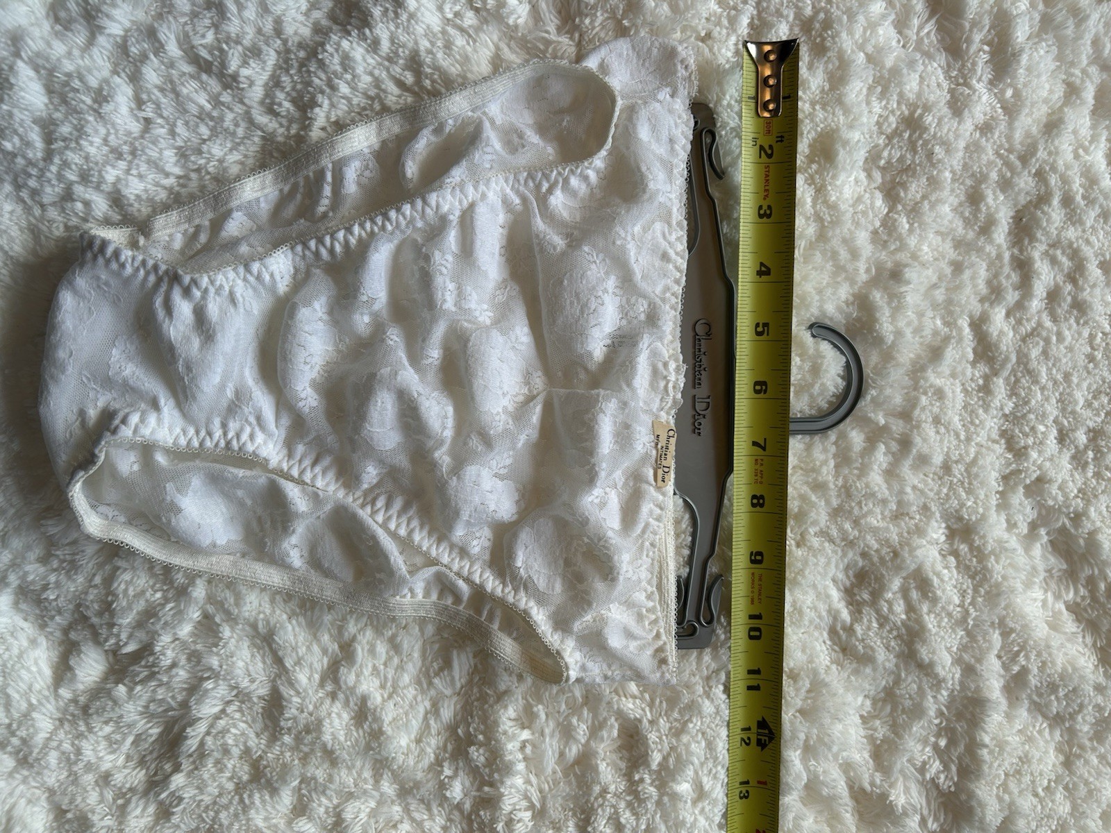 NOS Christian Dior Vintage Lace Bra & Panty Set floral lace price drop $249 VTG
