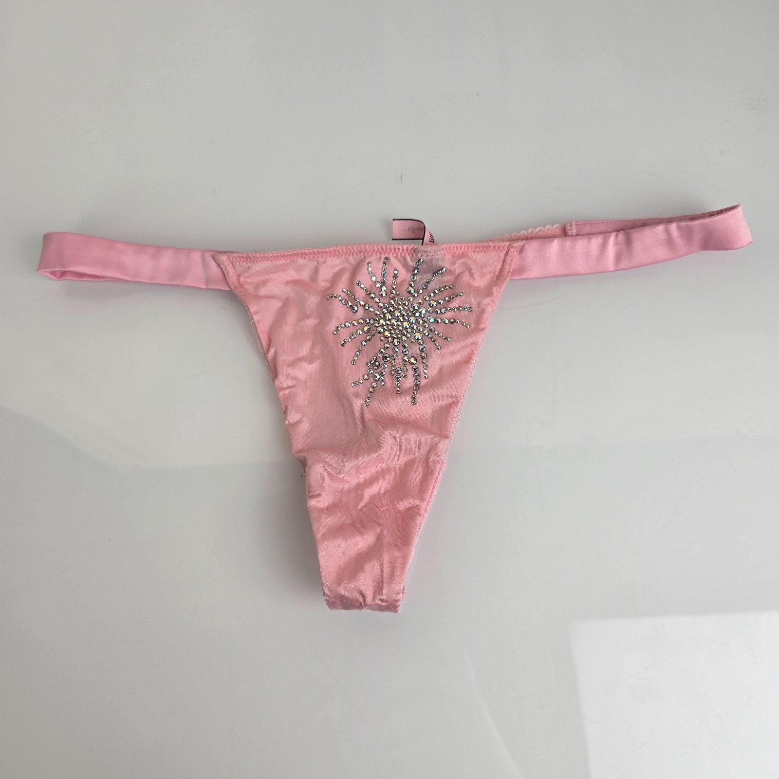 VTG 2011 Victoria’s Secret Sexy Little Things Bling satin Thong Panties Firework