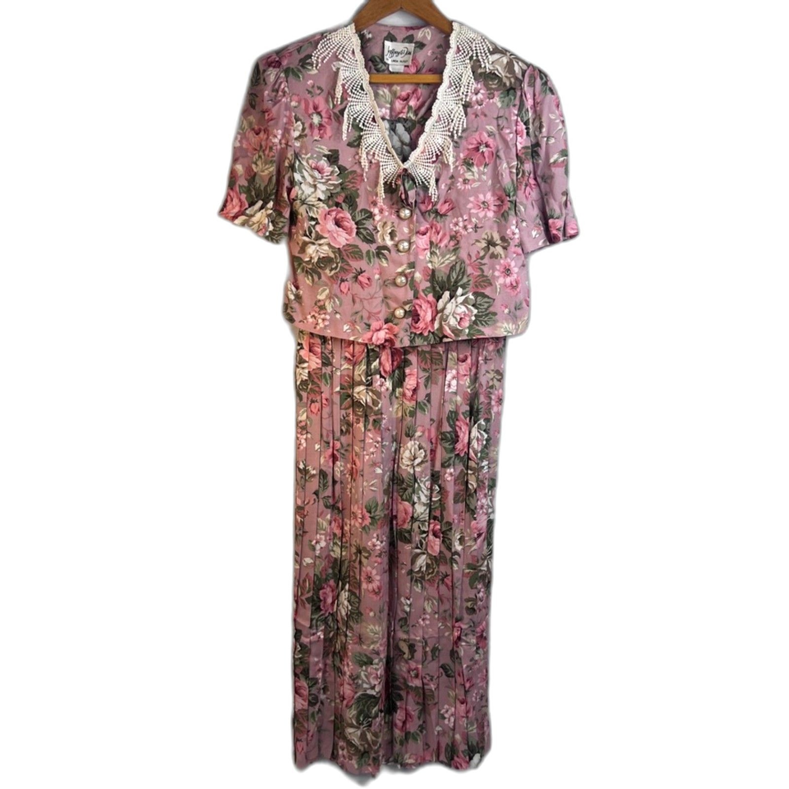 Jeffrey & Dara by Linda Hutley Fairy Core Floral Skirt SET Cottage Core Size 6