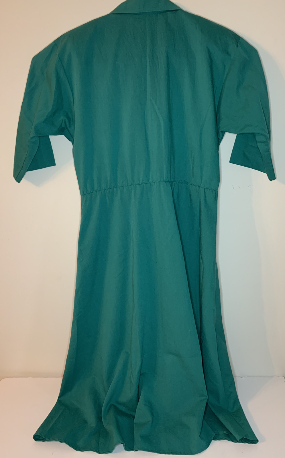 Caliche Womens Size 14 Belted Button Up Vintage Dress With Shoulder Pads