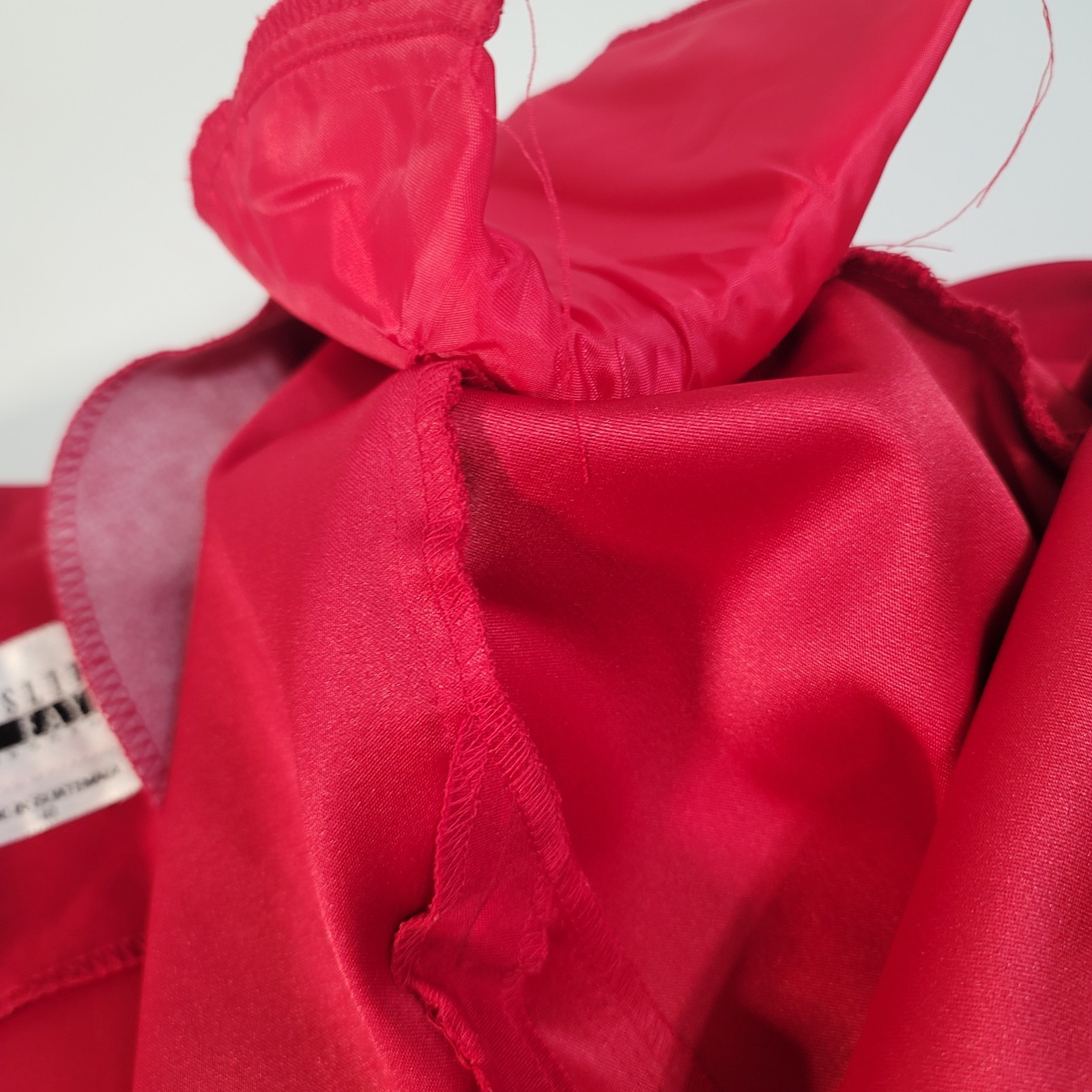 Vintage Leslie Fay Red Tailored Blazer Womens Sz 18 Toggle Front Jacket