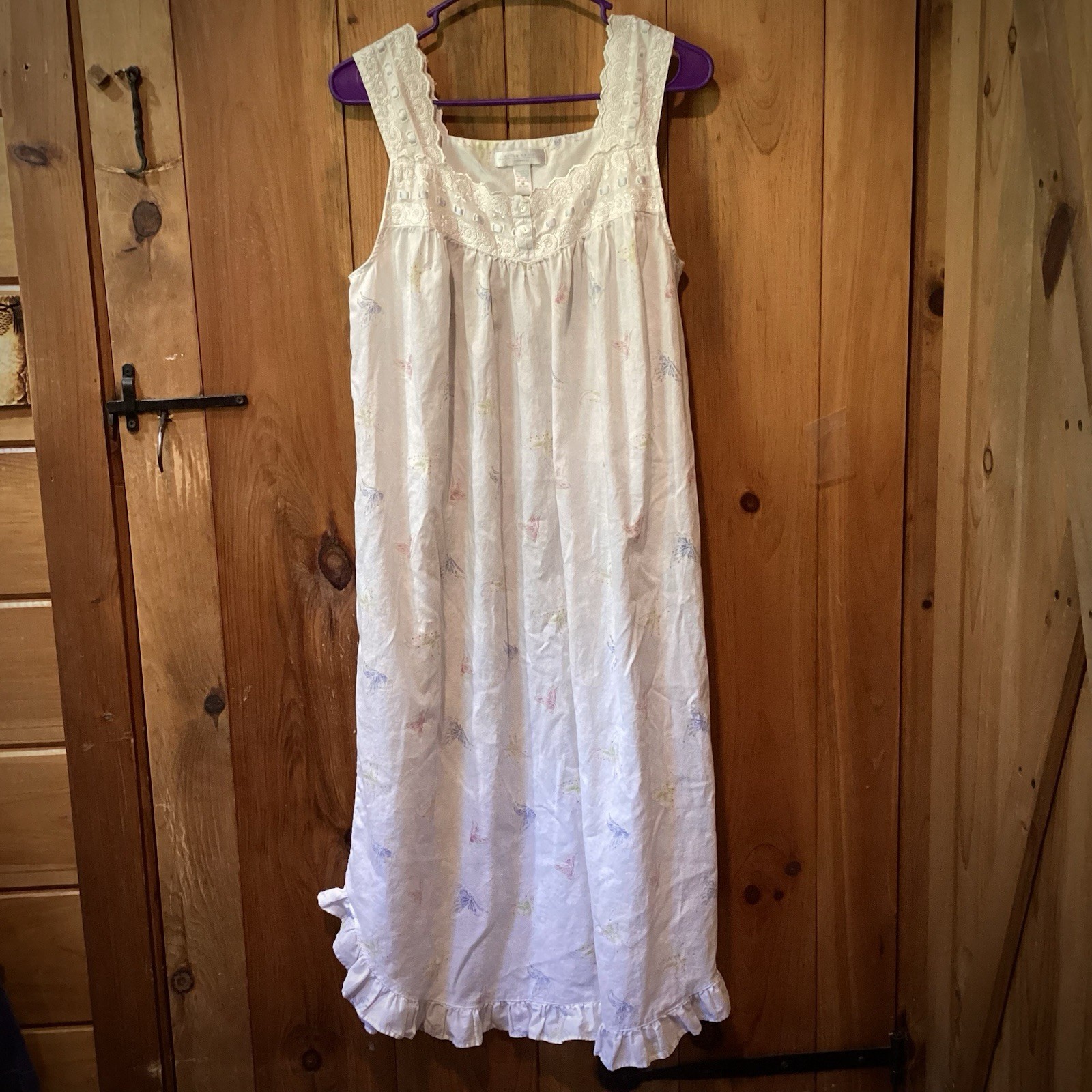 Vintage Night Gown & Housecoat Set, Grannycore Grandmacore Cottage Snap Duster