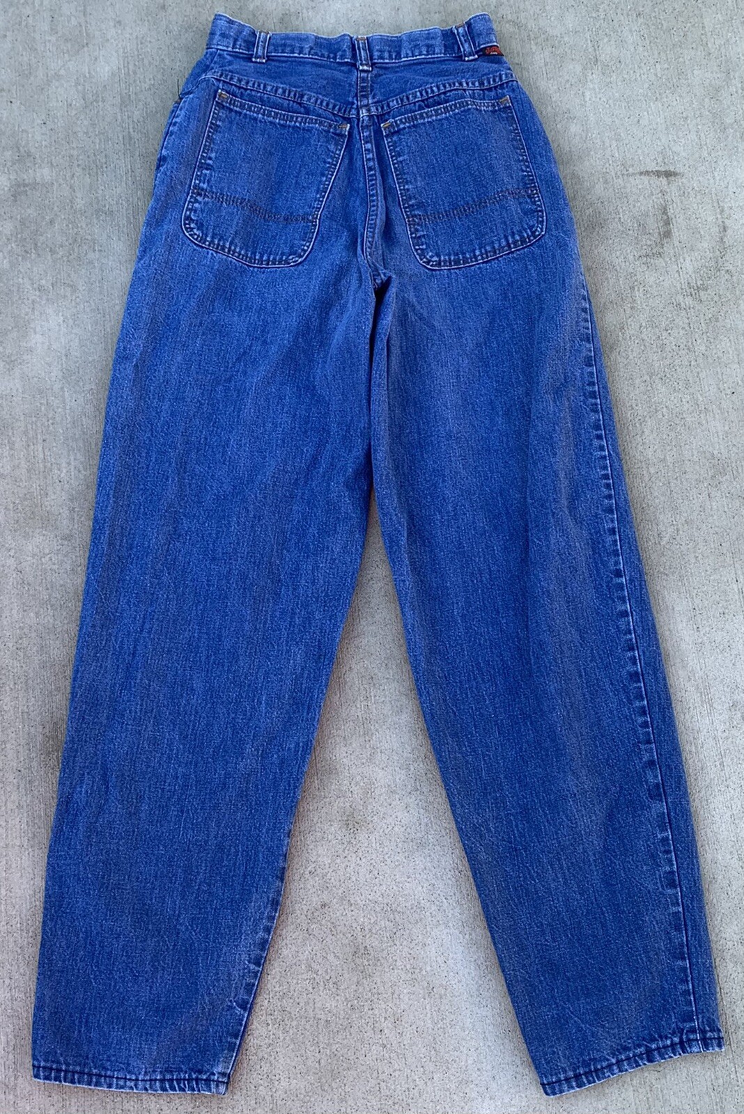 Vintage Stuffed Jeans High Waist Talon 42 Zipper 9 25 1/2” Waist