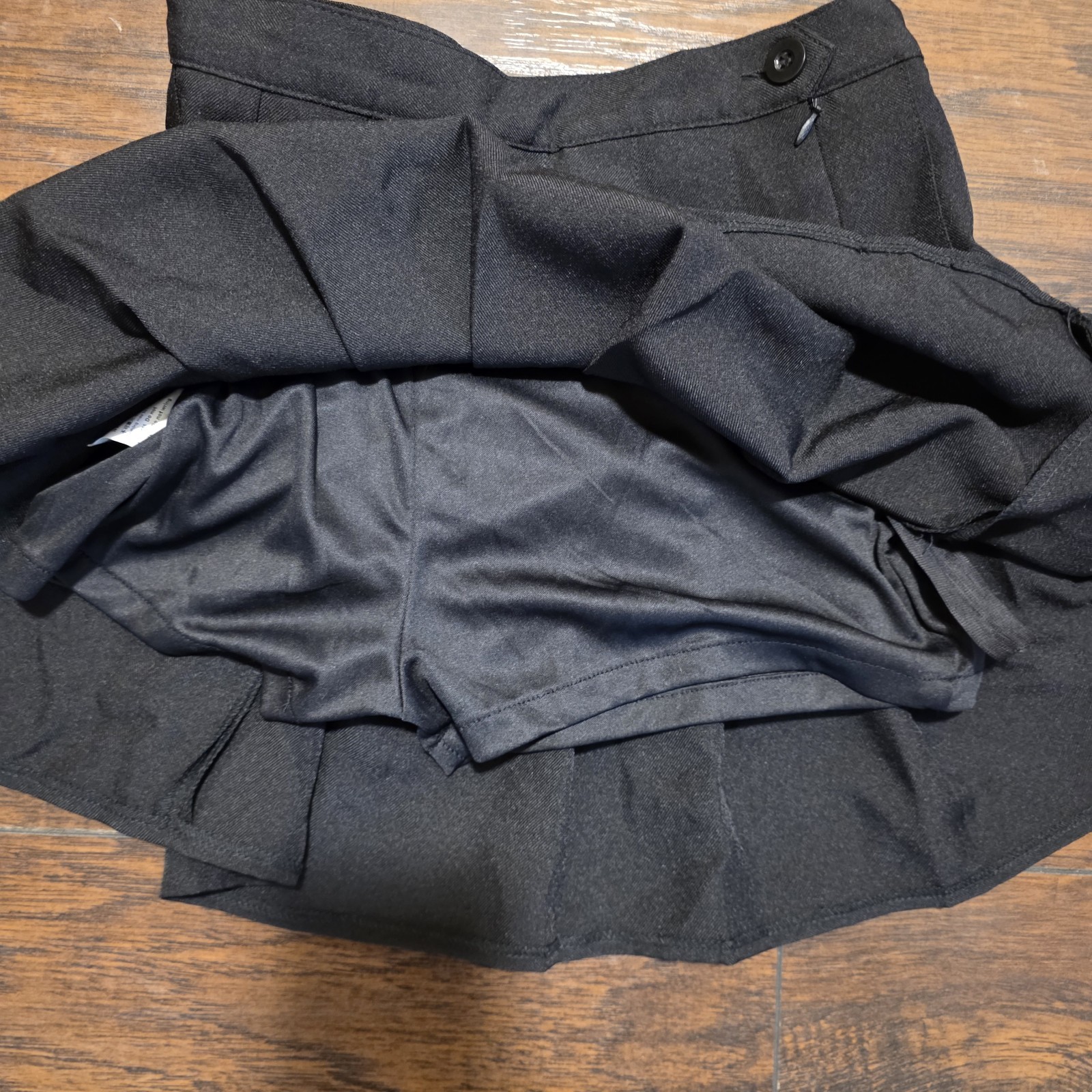 F.LL Y2k Mini Skirt Womens S Black Pleated Academia Bratz 2000s Vtg Office Siren