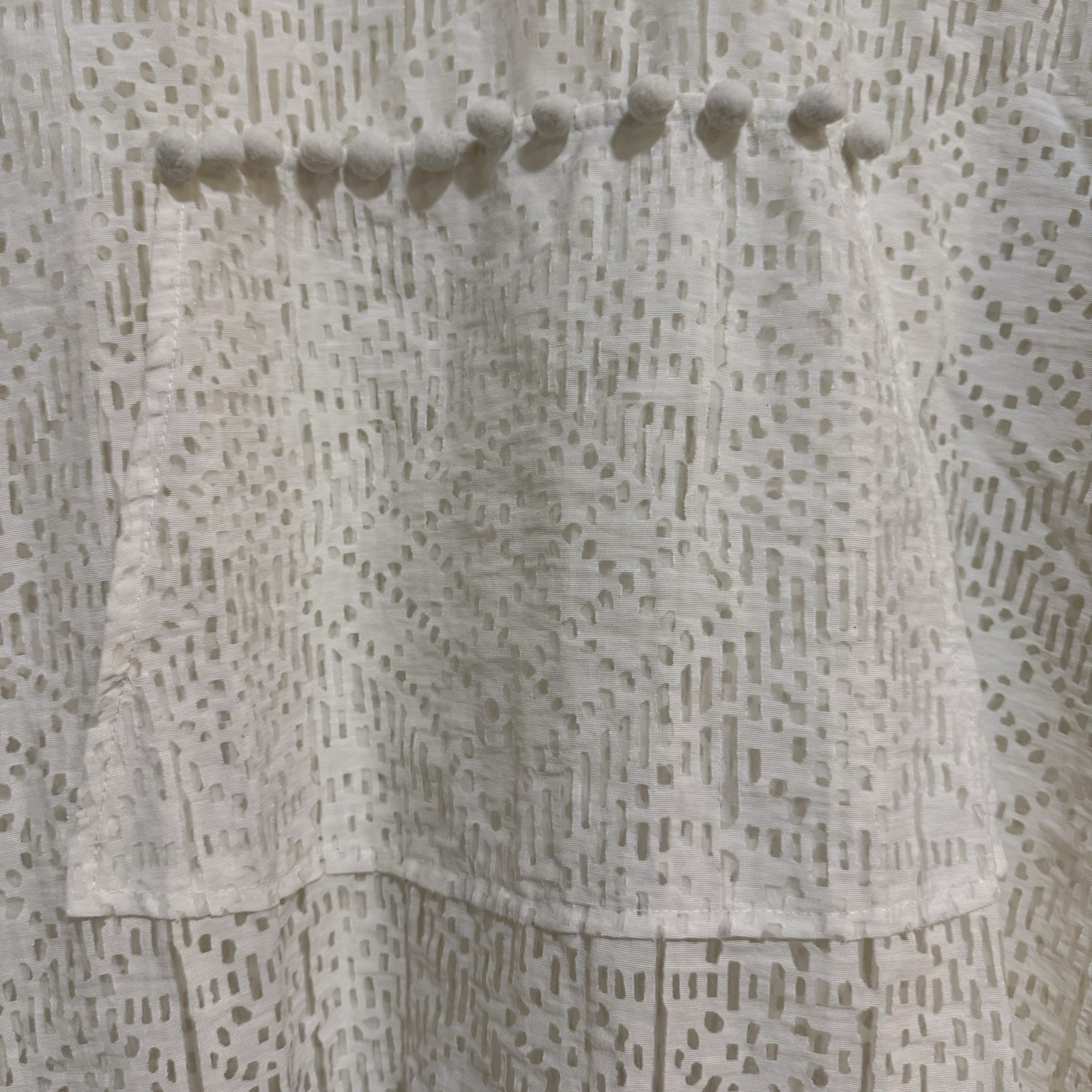 Vintage Coreylynncalter White Hippie Bohemian Swimsuit Cover with Fromt Pocket M
