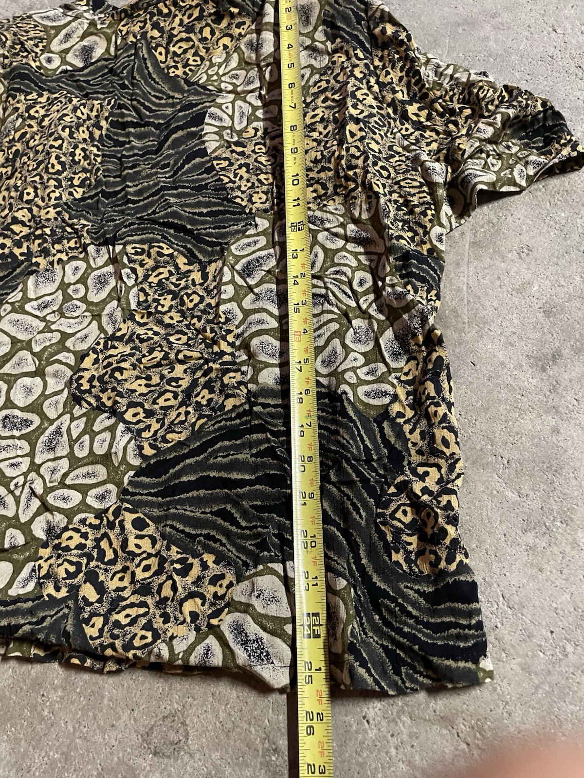 VTG 80s rabbit Designs Women’s All Over Print Leopard 2 Piece Dress Size 22W