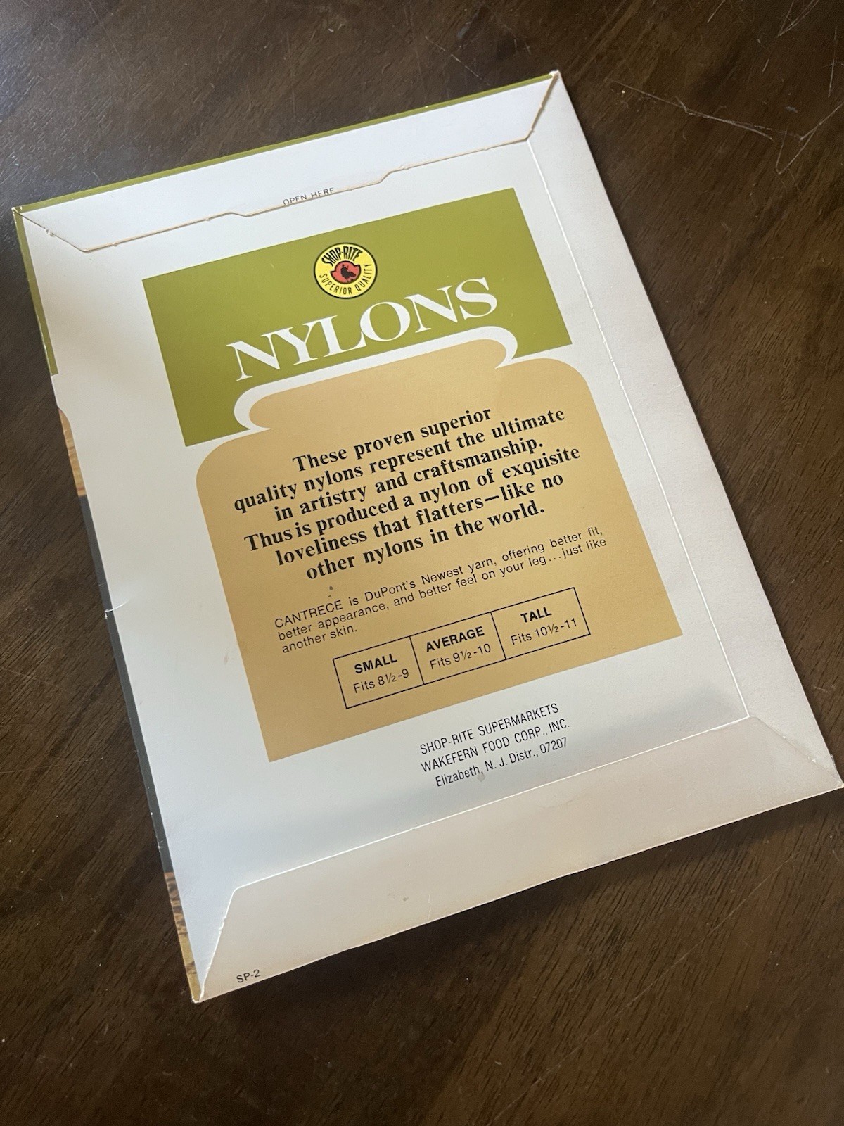 Shoprite Nylons Pantyhose/Panties Tan 9-1/2 10 Vintage Hosiery Stockings Avg