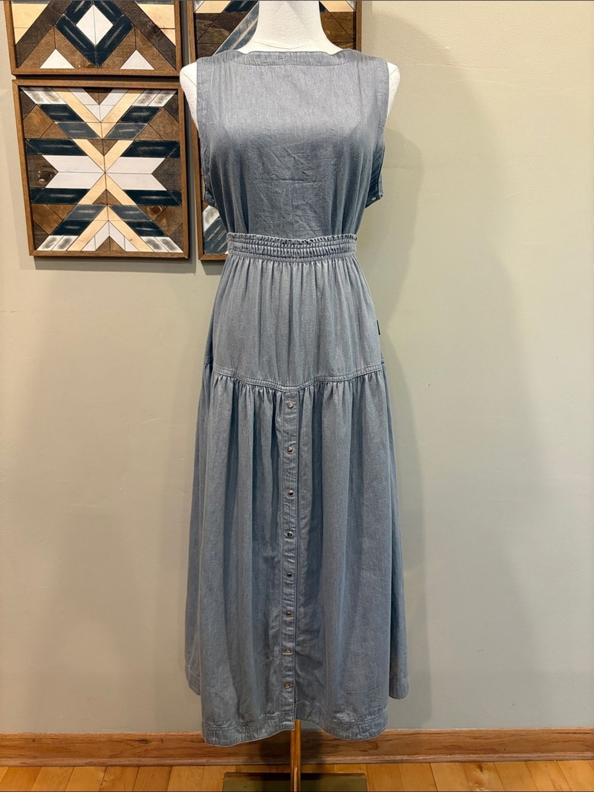 Vintage Neiman Marcus Gene Ewing BIS Gathered Maxi Skirt and Top Set size Small