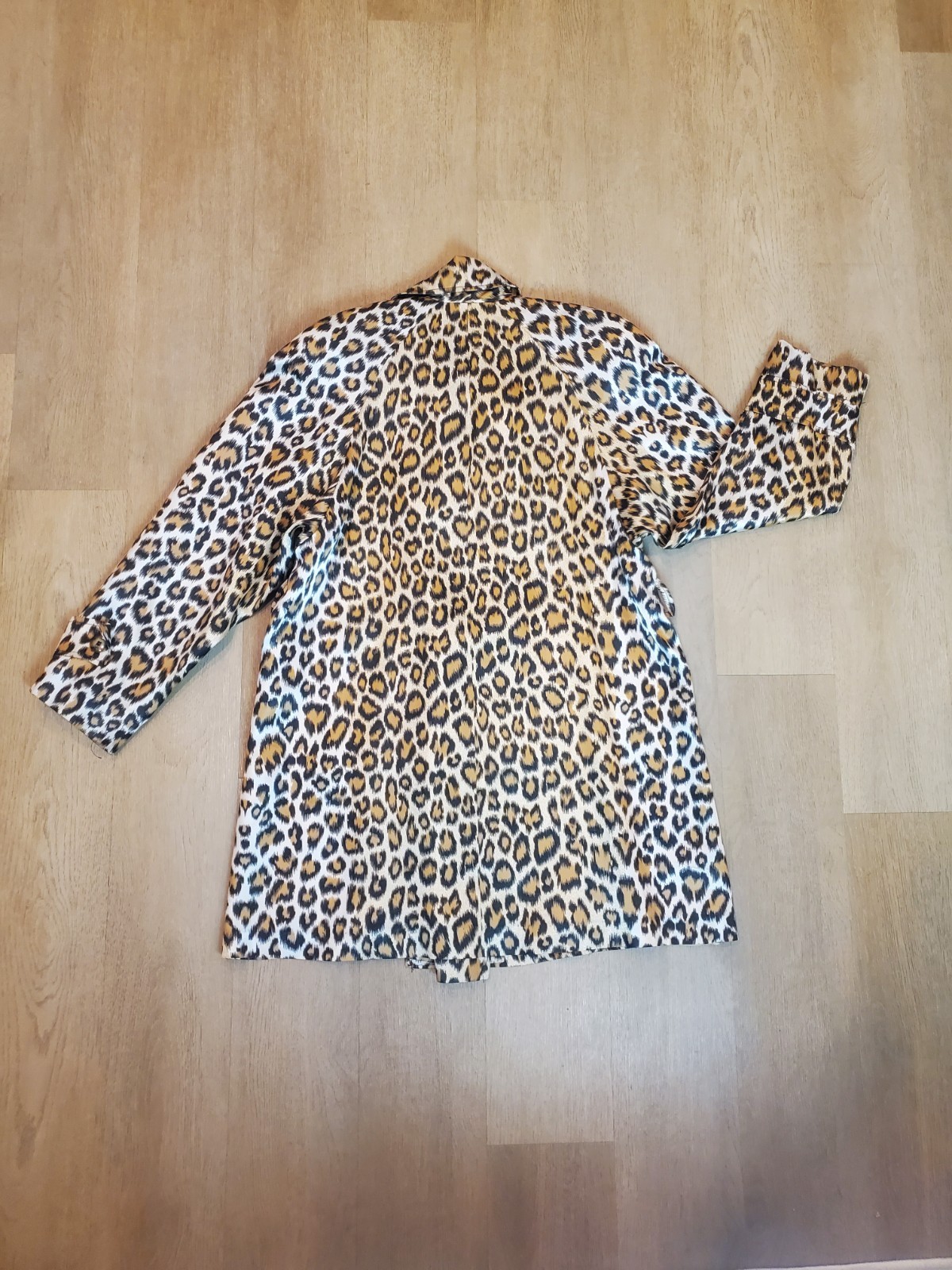 Vintage 1980s Leopard Print Coat Bold Animal Print Vision Made In USA