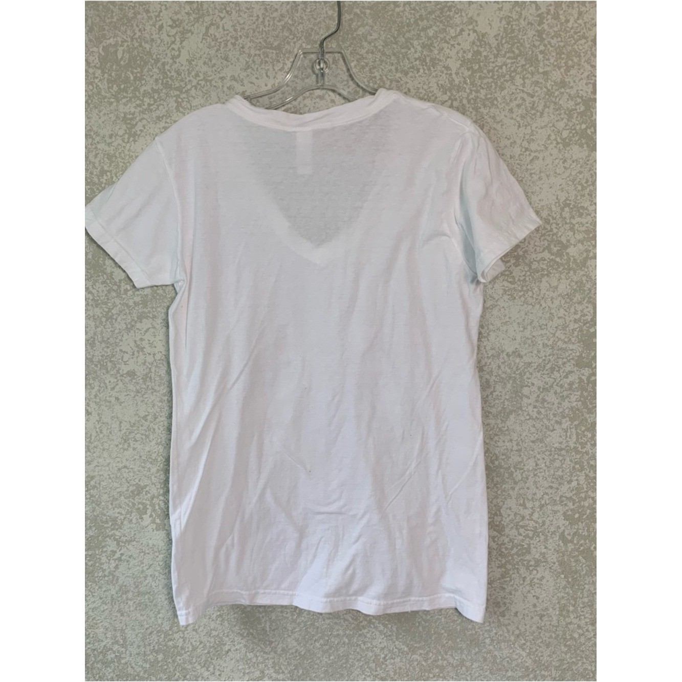 White V-Neck Cotton Shirt XL Lady & the Tramp Design Soft Old Disney
