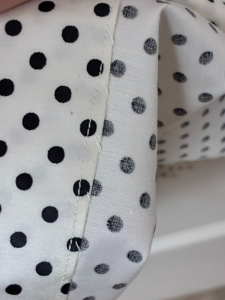 VTG 1960’s Home Made Blk Polka Dot Dress S Sleeveless Shift USA Cotton