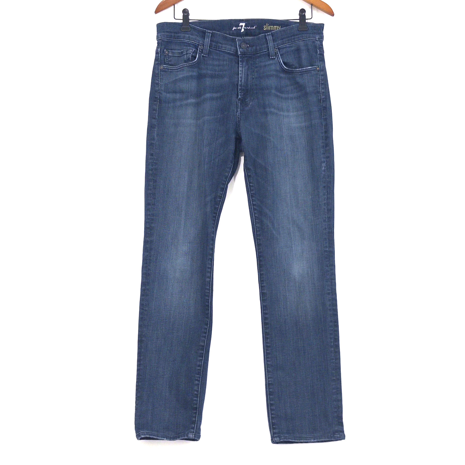 7 For All Mankind Men’s Slimmy Straight Leg Jeans Dark Wash