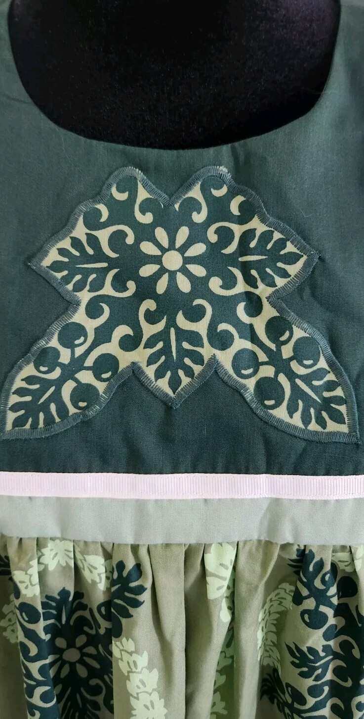 Vintage New Carol Bennett M Womens Short Muu Muu Dress Aloha Hawaiian Quilt