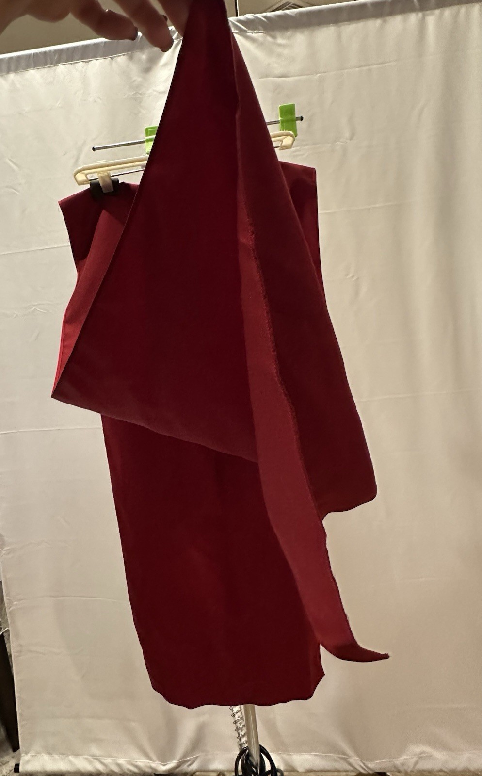 Michaelangelo Prom Dress Red/Maroon Maxi Strapless With Shawl Size-12